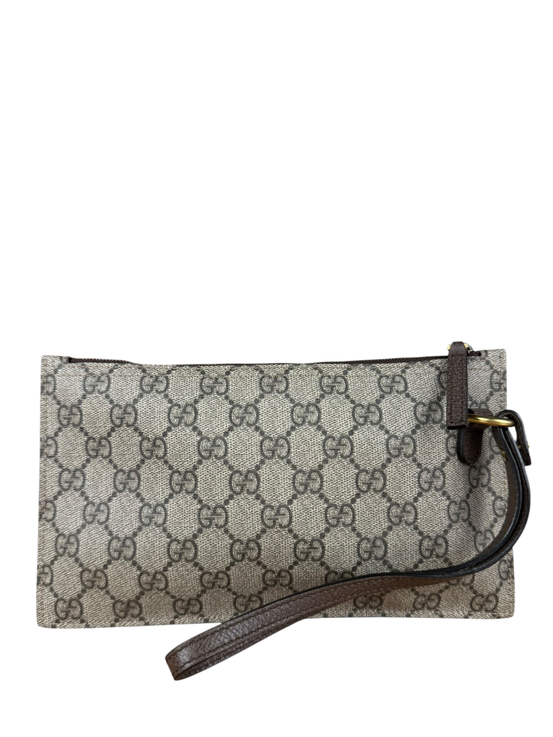 Gucci GG Supreme Flat Wristlet