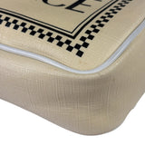 Versace Pastel Yellow Leather Logo Print Belt Bag