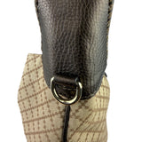 Gucci Brown Leather Trim Jackie 1961 Hobo Bag