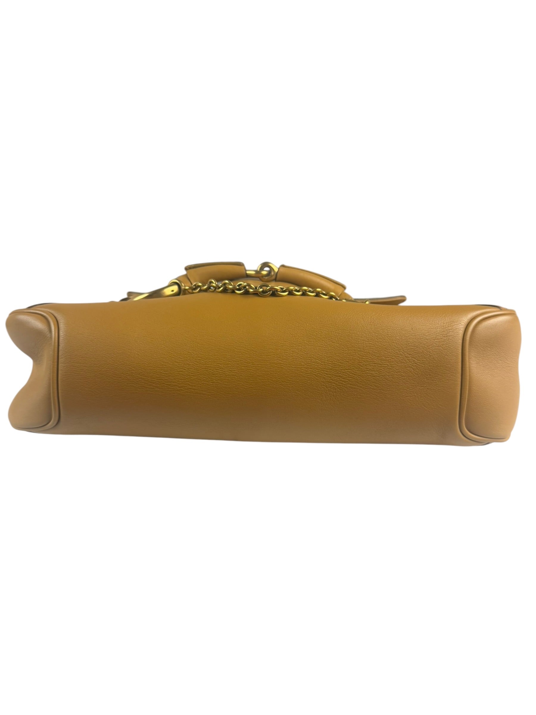 Gucci Vintage Camel Horsebit Shoulder Bag