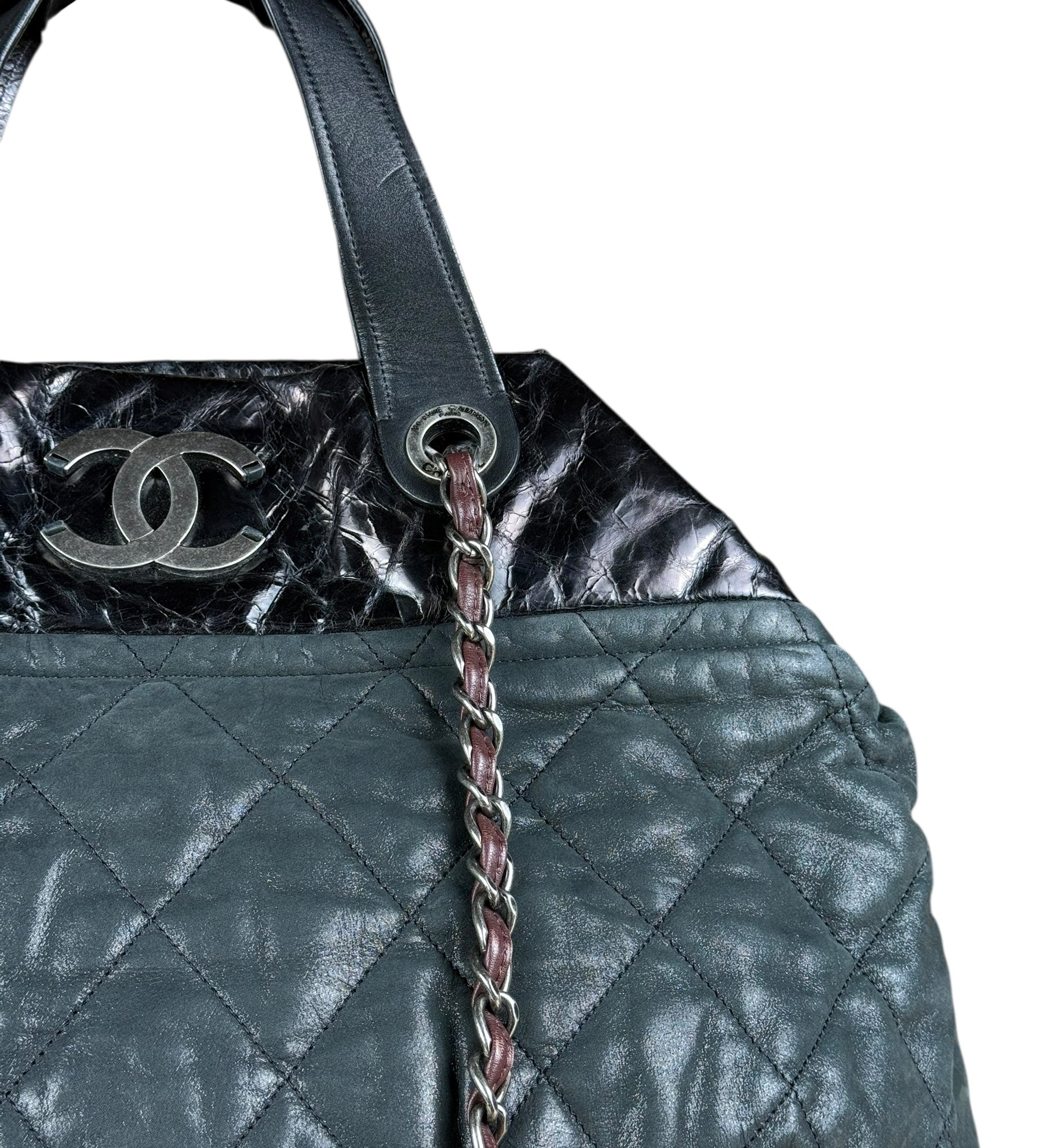 Chanel Matelasse In The Mix Leather Chain Tote '09