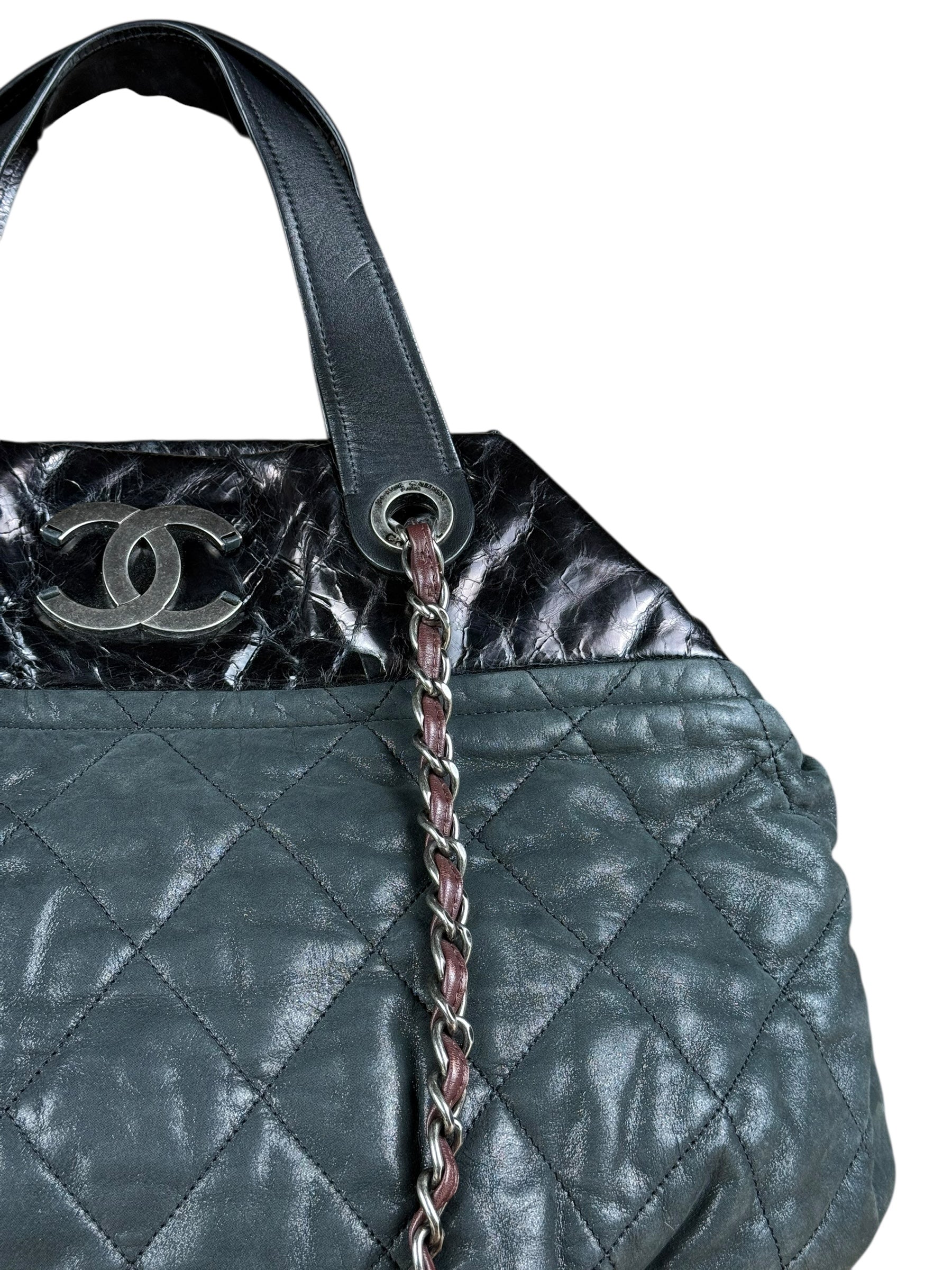 Chanel Matelasse In The Mix Leather Chain Tote '09