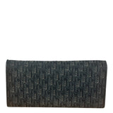 Christian Dior Vintage Black Canvas Trotter Long Wallet