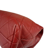 Chanel Red Qulited Leather Flap Shoulder Bag 2011