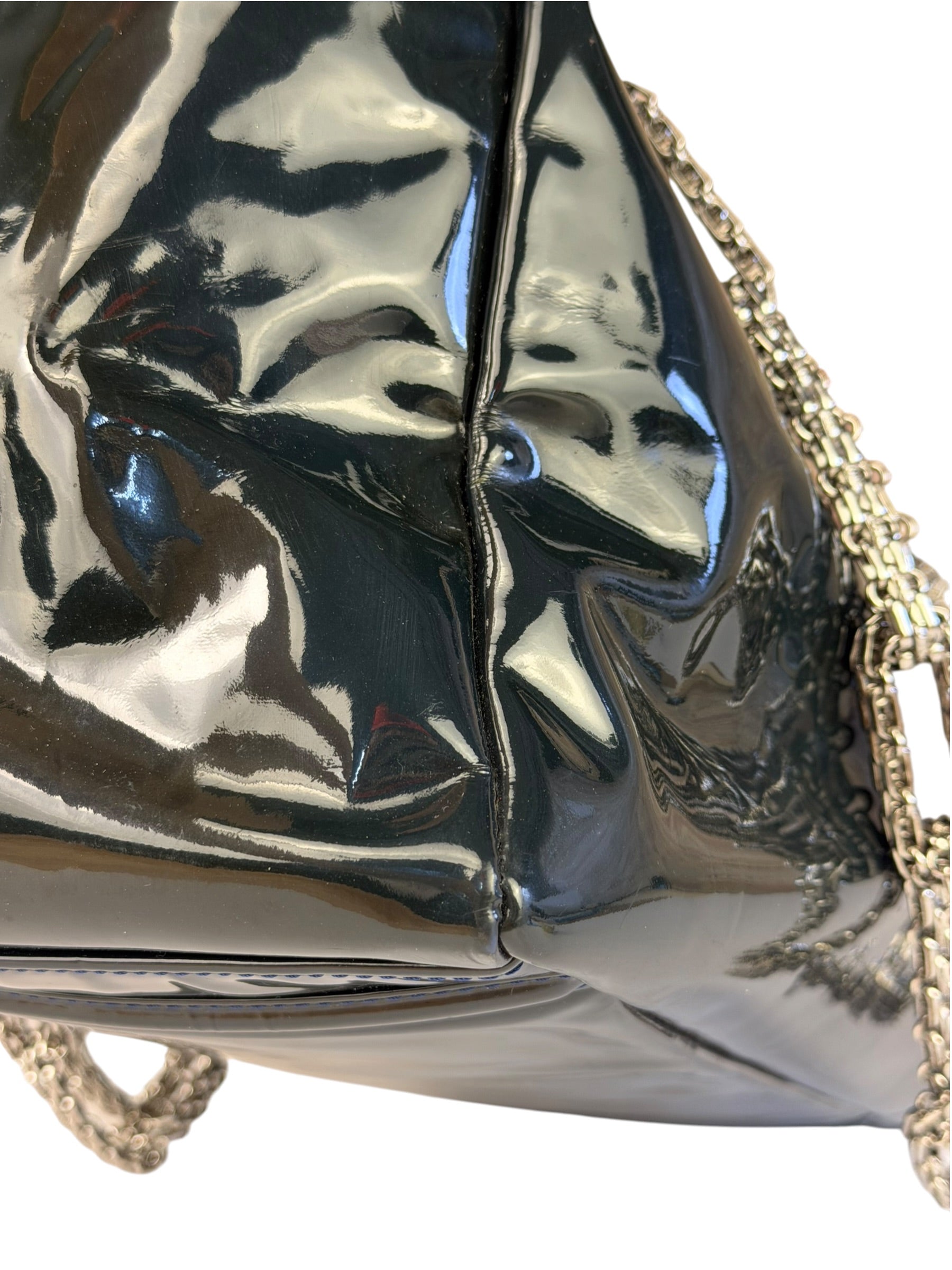 Chanel Green Patent Lambskin Reissue Venetian Mademoiselle Chain Flap Bag 2008