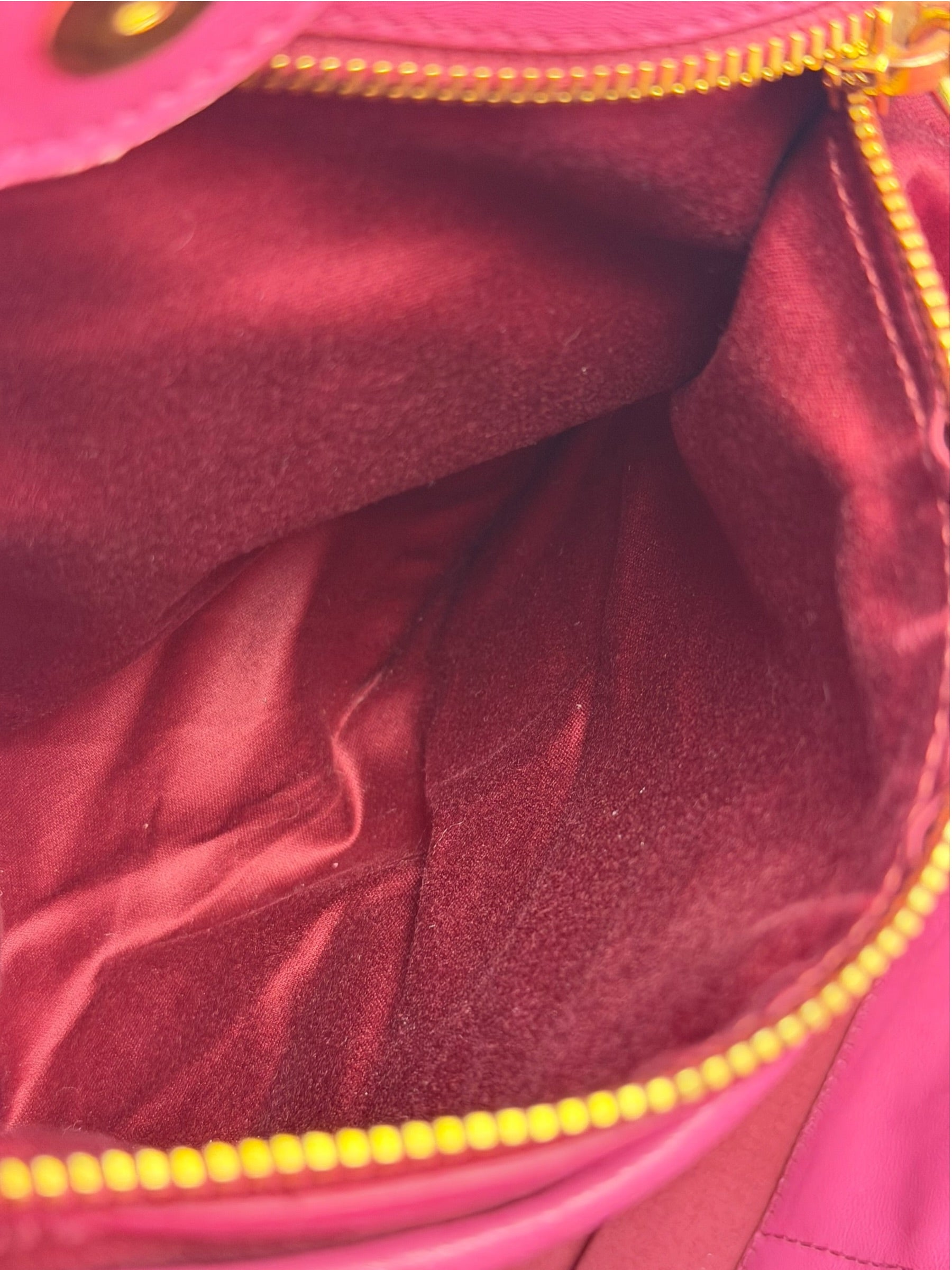 Miu Miu Pink Nappa Leather 2Way Tote Bag