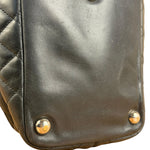 Chanel Black Leather Cambon Ligne Tote 2003
