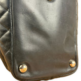 Chanel Black Leather Cambon Ligne Tote 2003