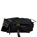 Prada Black Explore Re-Nylon Medium Shoulder Bag