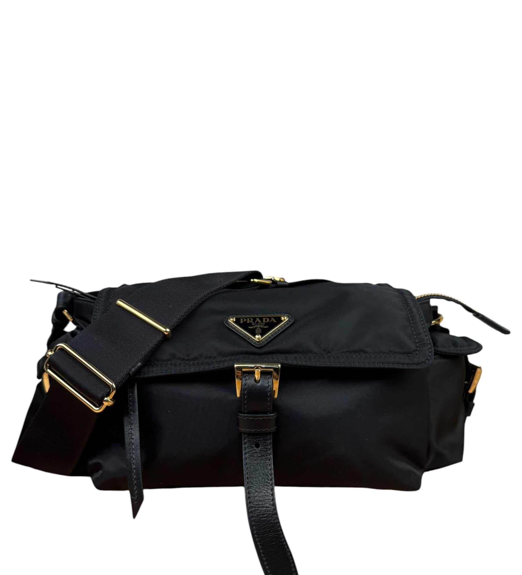 Prada Black Explore Re-Nylon Medium Shoulder Bag