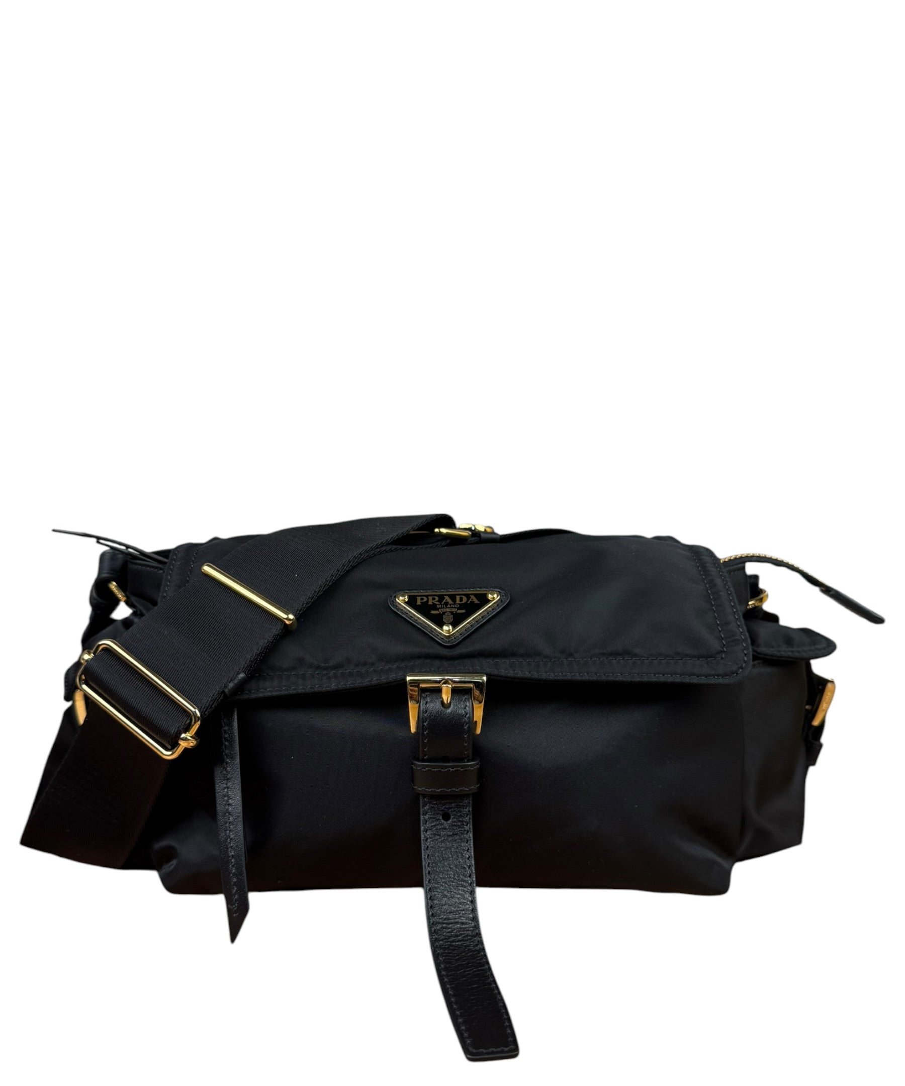 Prada Black Explore Re-Nylon Medium Shoulder Bag