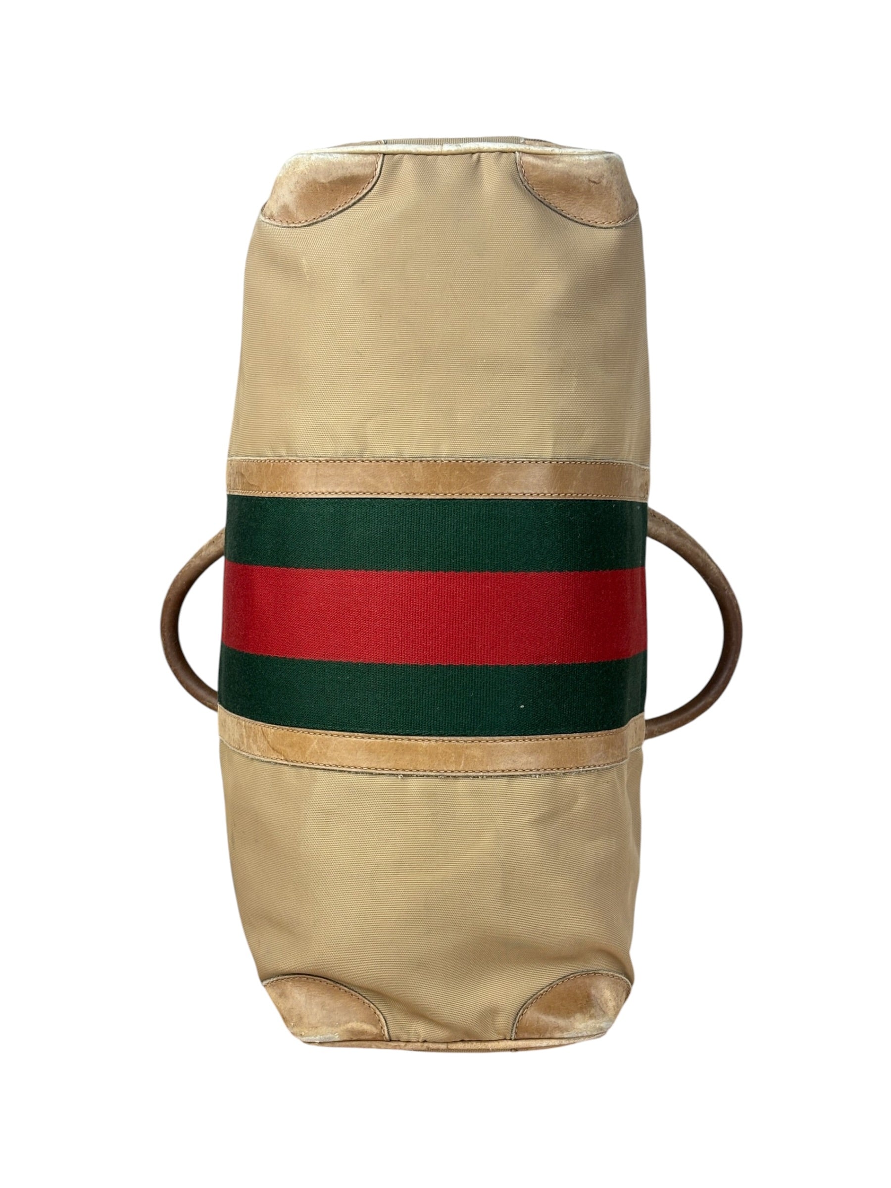 Gucci Vintage Canvas Duffle Bag