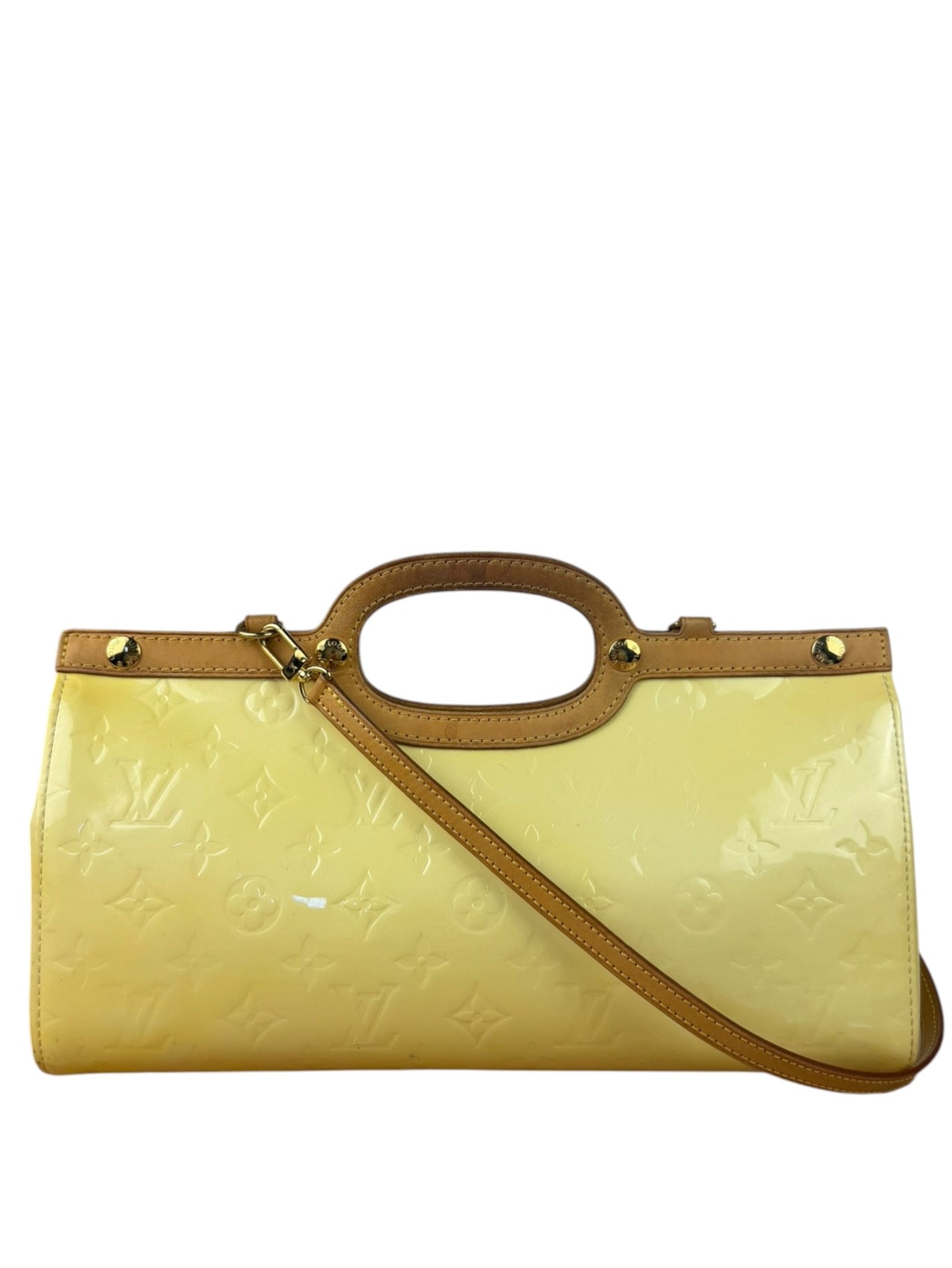 Louis Vuitton Yellow Vernis Roxbury Dive Two-Way Bag