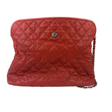 Chanel Red Caviar Quilted Leather French Riviera Hobo Bag 2011