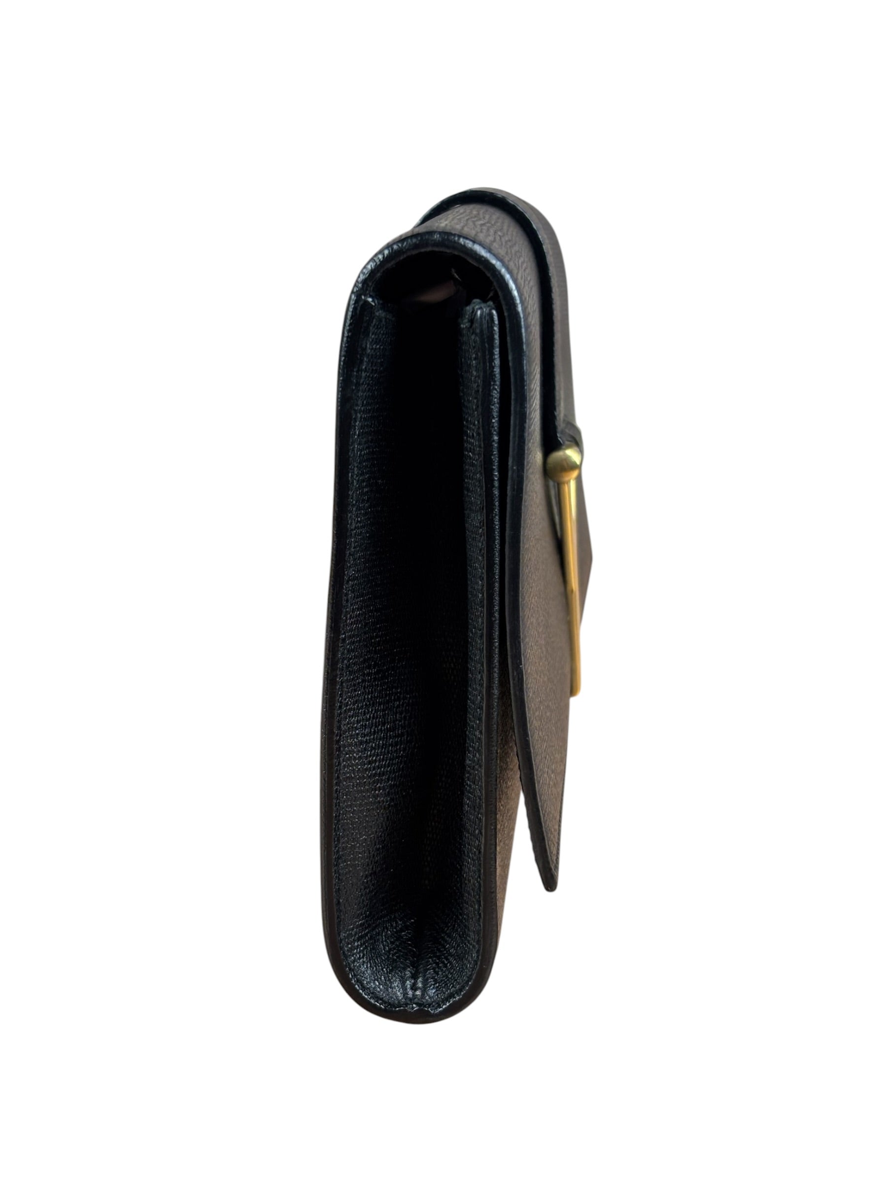 Yves Saint Laurent Black Leather Chyc Y Clutch Replacement Chain
