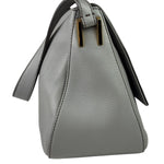 Fendi Grey Leather Flap Bag