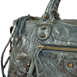 Balenciaga Vintage Dark Blue Leather Classic City Bag
