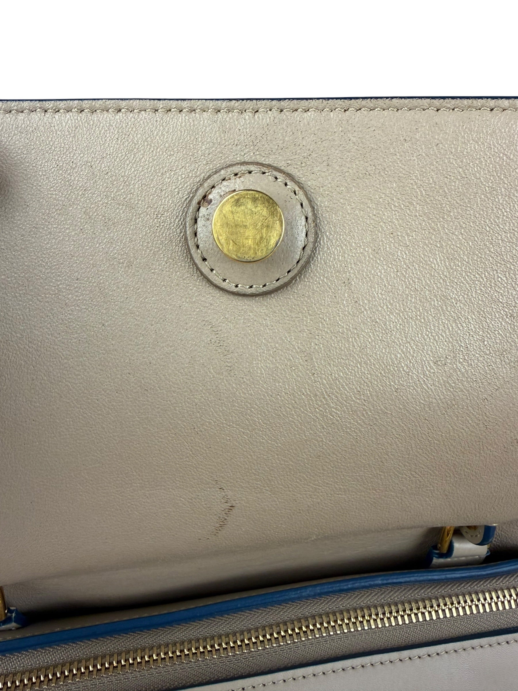 Celine Beige Leather Belt Two Way Bag