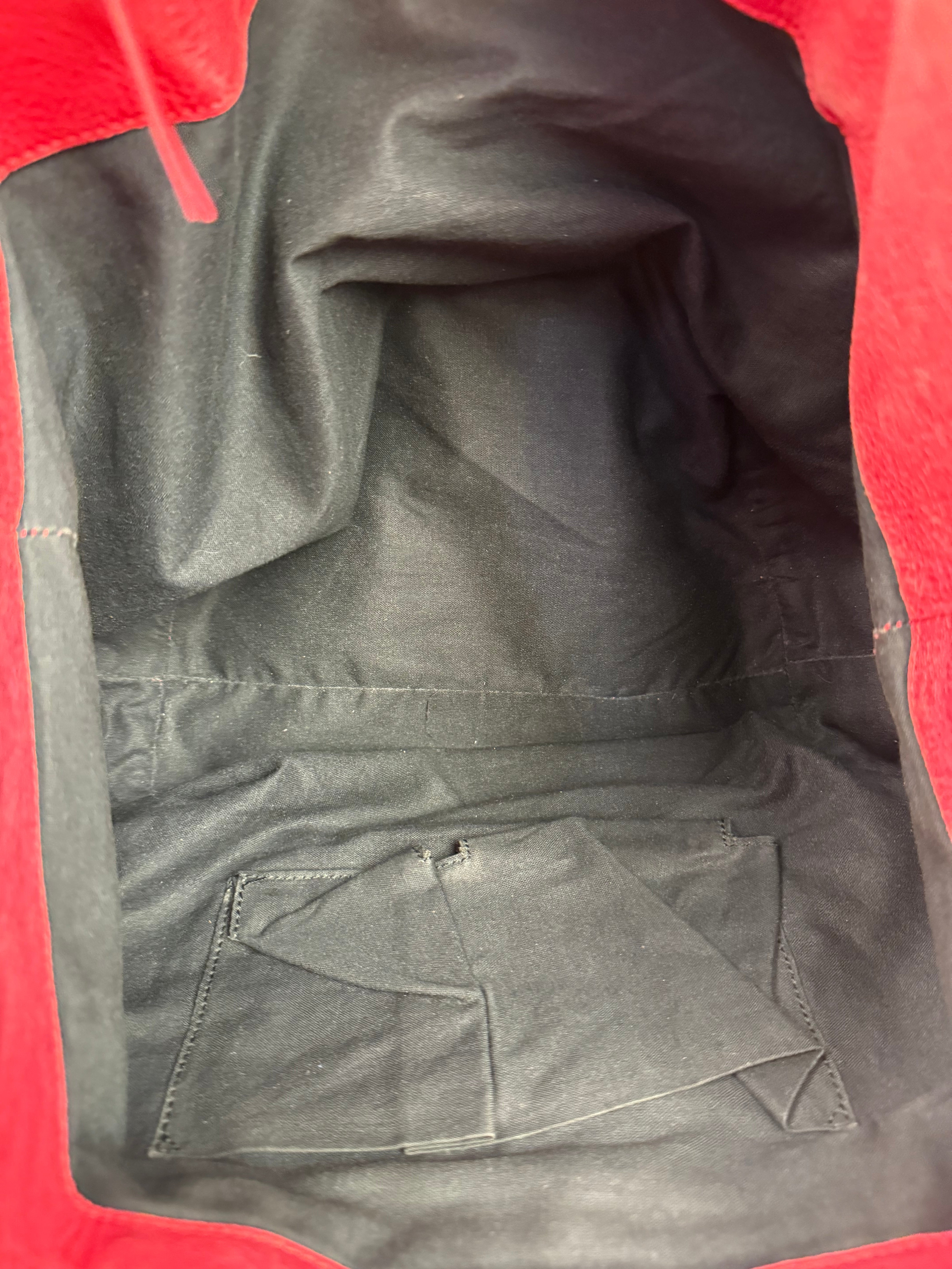 Balenciaga Red Leather Le City Tote