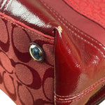 Coach Red Leather Patchwork Handbag