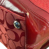 Coach Red Leather Patchwork Handbag