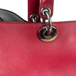 Christian Dior Red Leather Diorissimo Tote