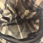 Burberry Black Ruched Leather Curzon Satchel Crossbody Bag