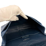 Chanel Blue Patent Quilted Jumbo Classic 2.55 Double Flap Bag 2011