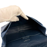 Chanel Blue Patent Quilted Jumbo Classic 2.55 Double Flap Bag 2011