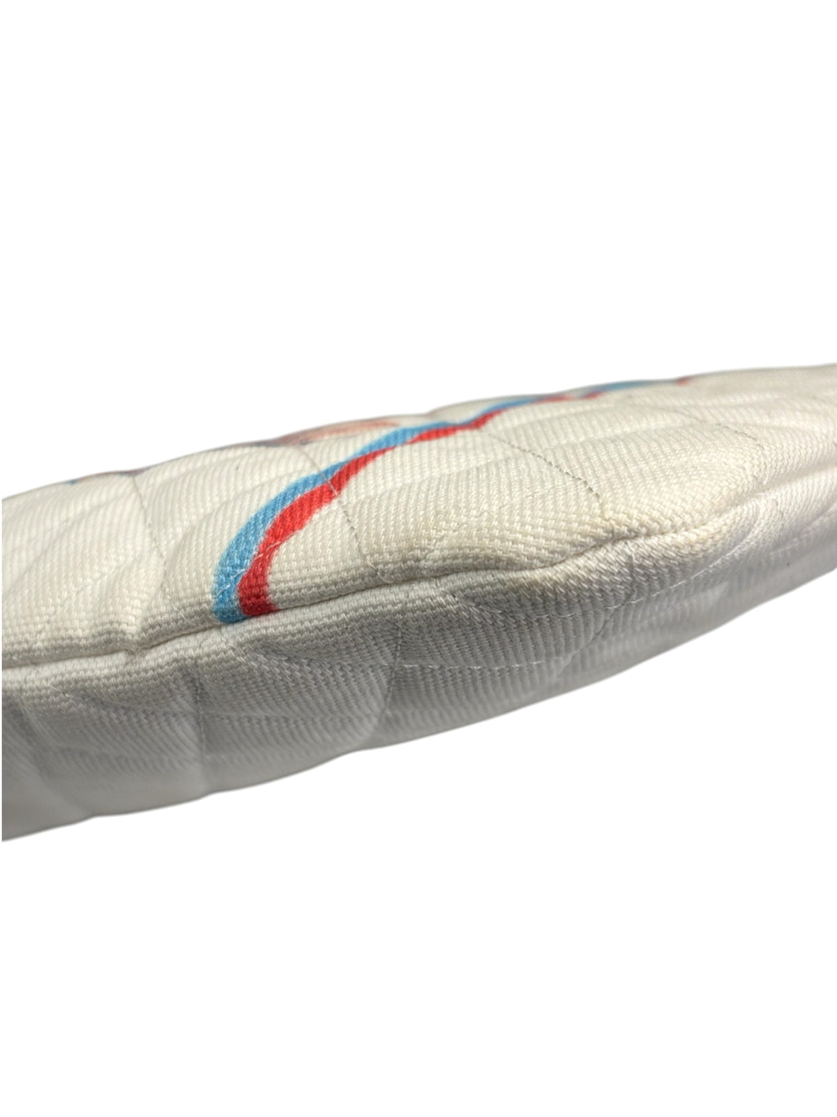 Chanel White Cloth Caviar Quilted Viva Coco Cuba Libre O-Case 2016