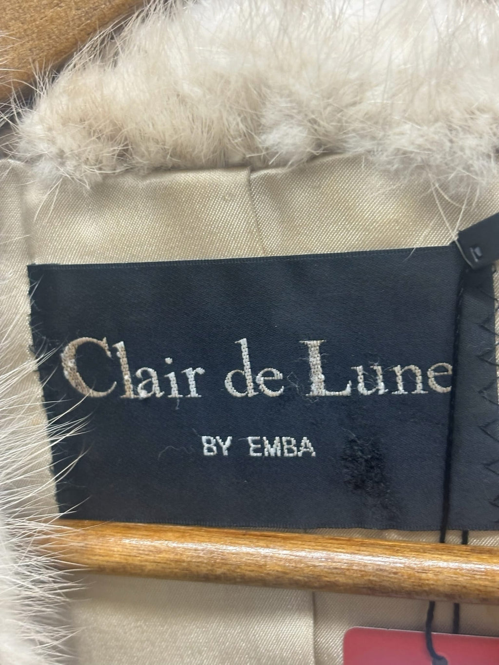 Vintage Light Brown Striped Fox Fur Coat