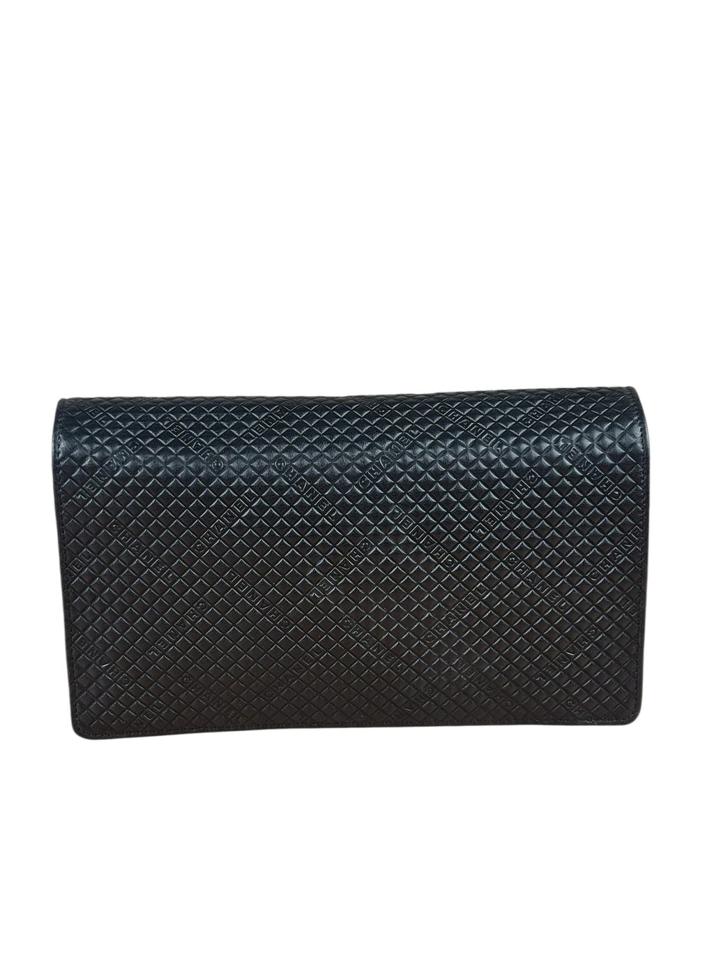 Chanel Beige/Black Small Quilted Leather Wallet On Chain 2004