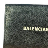 Balenciaga Black Leather Cash Mini Wallet