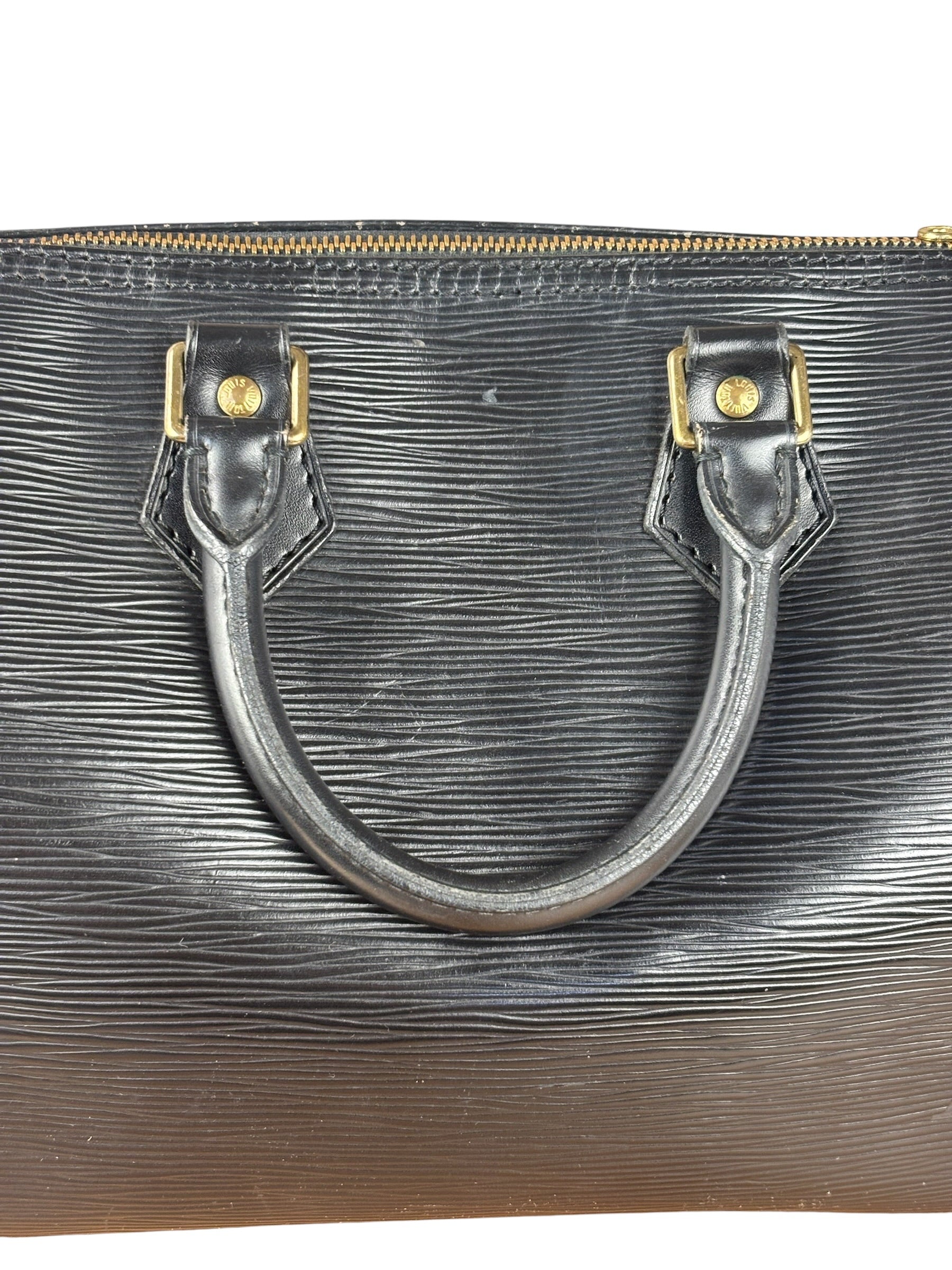 Louis Vuitton Vintage Black Epi Leather Speedy Hand Bag 25