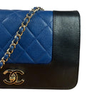 Chanel Bicolor Leather Mademoiselle Wallet On Chain 2017