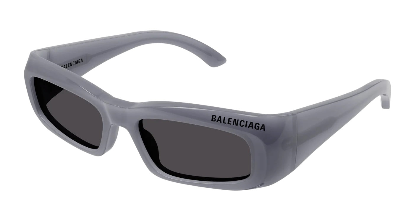 Balenciaga Grey BB0266S Rectangular Logo Sunglasses