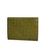 Bottega Veneta Intercciato Green Wallet