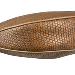 Salvatore Ferragamo Brown Lizard-Embossed Hobo Bag