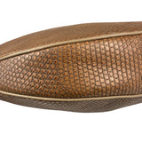 Salvatore Ferragamo Brown Lizard-Embossed Hobo Bag