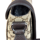 Gucci GG Canvas Print Flap Messenger Bag