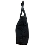 Gucci Vintage Black Nylon Leather Trim Tote Bag