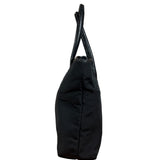 Gucci Vintage Black Nylon Leather Trim Tote Bag