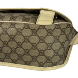 Gucci GG Leather Lined Flap Messenger Bag