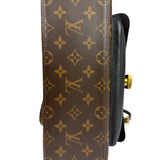 Louis Vuitton Black Leather/ Monogram Marignan 2Way Bag