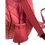 Prada Pink Leather Trim/Synthetic Tessuto Camera Bag