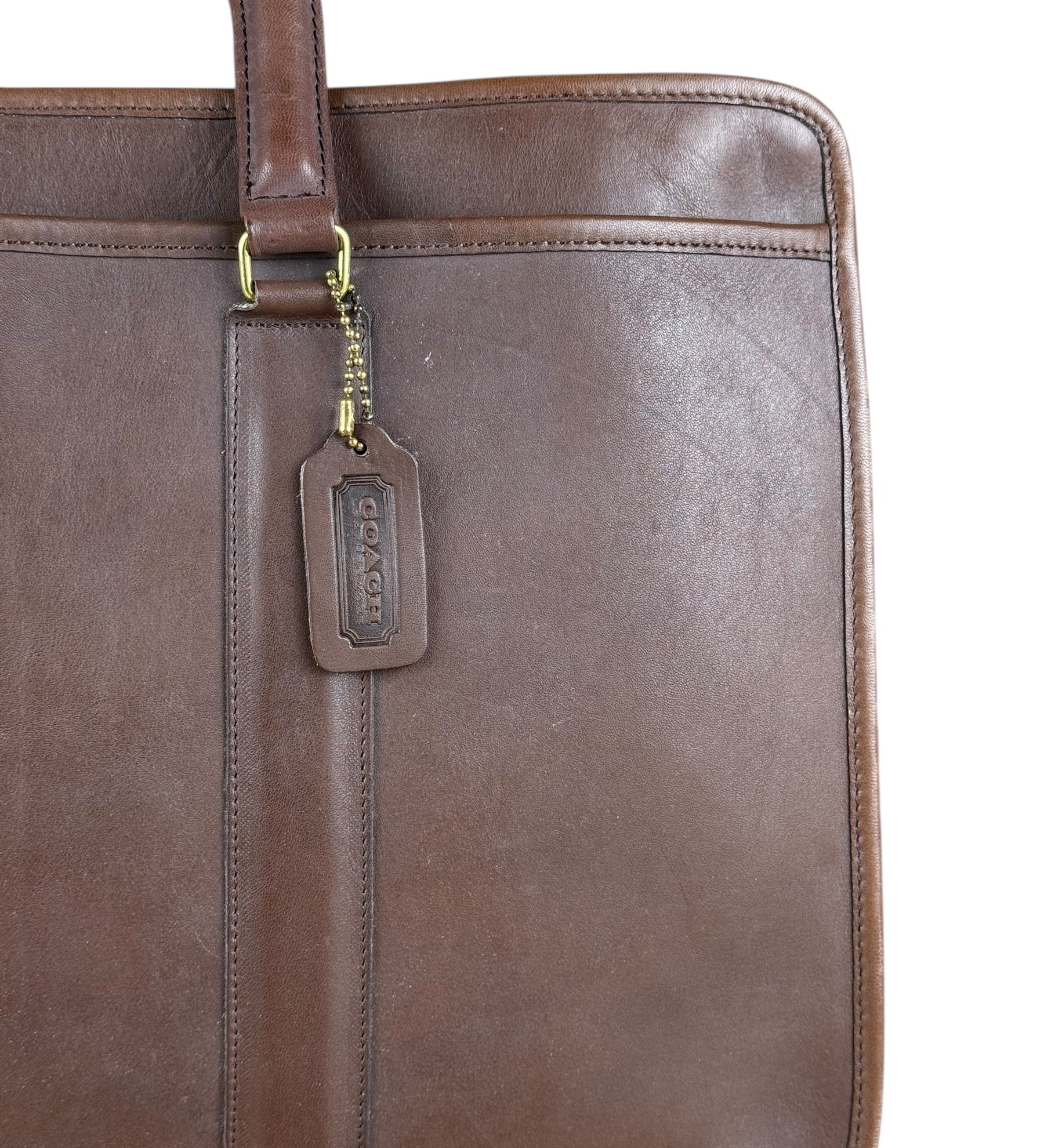 Coach Vintage Brown Leather Briefcase
