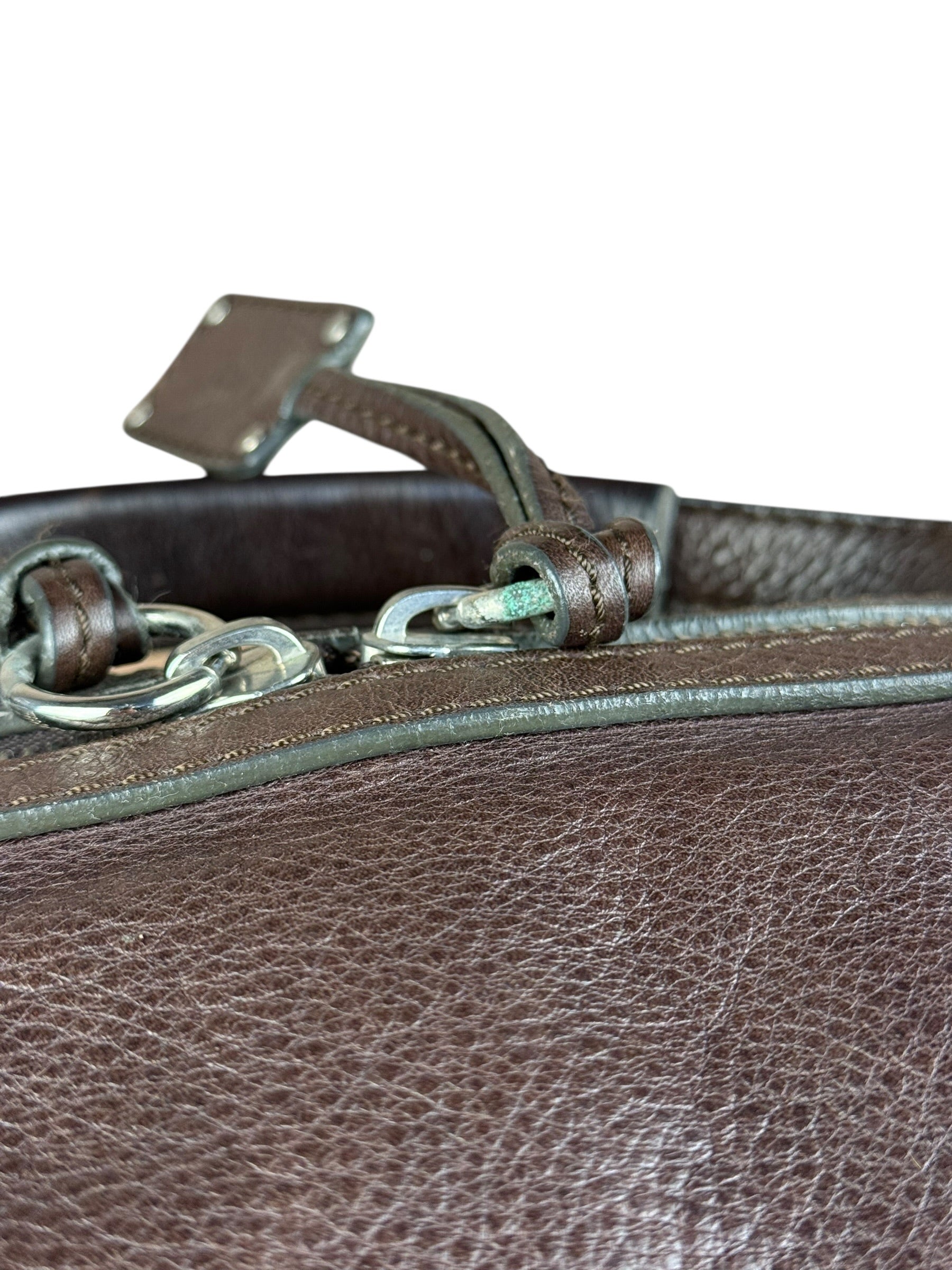 Chloé Brown Leather Mr. Paddington Boston Bag