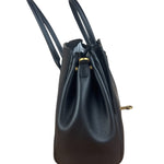 Balenciaga Black Leather Bel Air Carry All Two-Way Bag