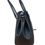 Balenciaga Black Leather Bel Air Carry All Two-Way Bag