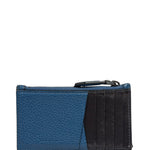 Salvatore Ferragamo Navy Calfskin Coin/Card Holder